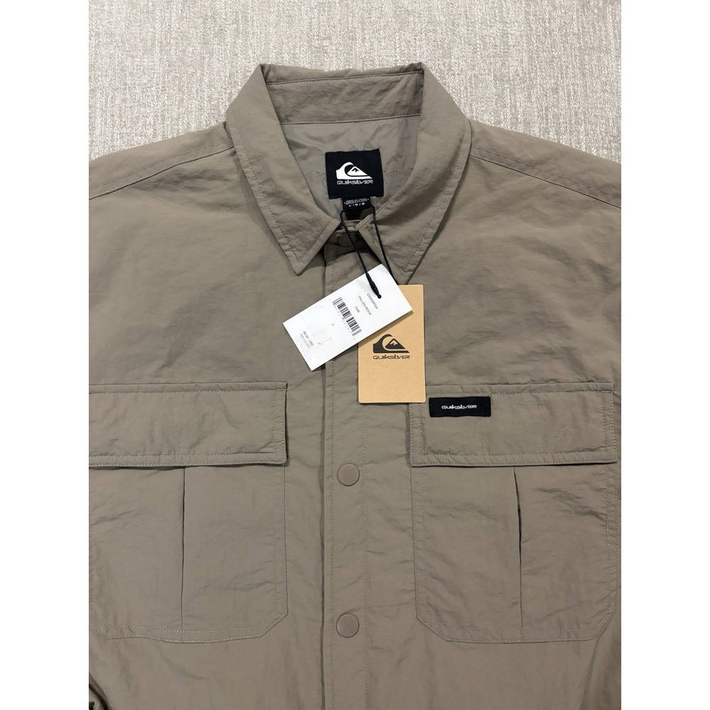 NEW Quiksilver Cold Snap Shacket Jacket Mens Large Fallen Rock Quilted Lined NWT - Picture 2 of 11